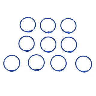 Argollas Abatibles Azul Rey * 10 Pz