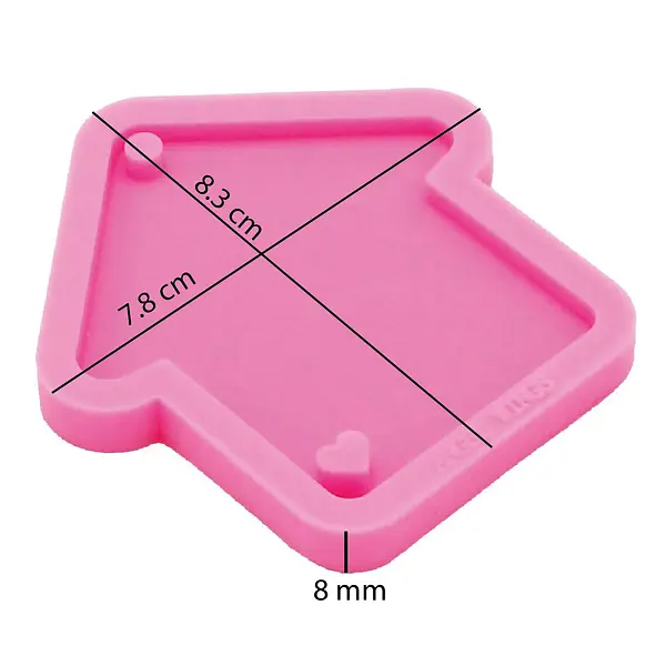 Molde Silicona Llavero Casa