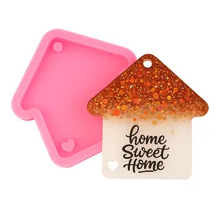 Molde Silicona Llavero Casa