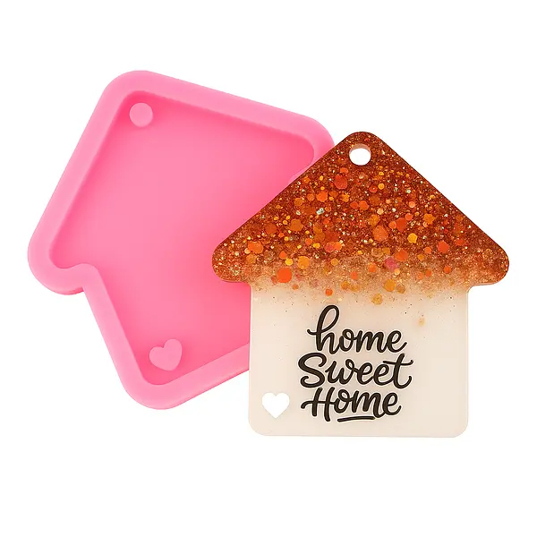 Molde Silicona Llavero Casa