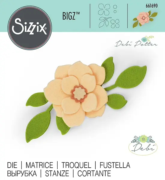 661690 Troquel Bigz Flor Asiatica