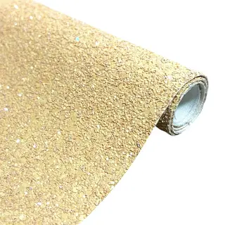 Cuerina Glitter Aventurina Amarillo Primavera