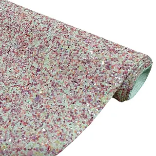 Cuerina Glitter Aventurina Noche Pink