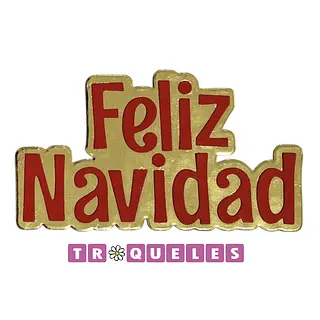 4258 Troquel Feliz Navidad Con Fondo