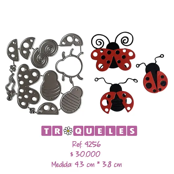 4256 Troquel Cucarrones