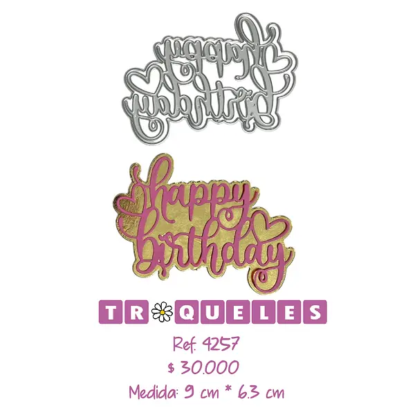4257 Troquel Happy Birthday