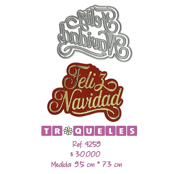 4259 Troquel Feliz Navidad