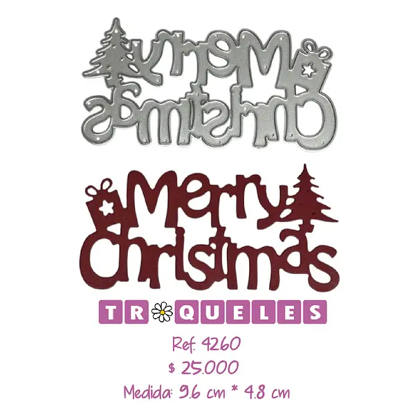 4260 Troquel Merry Christmas
