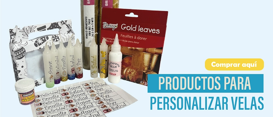 Productos para personalizar velas