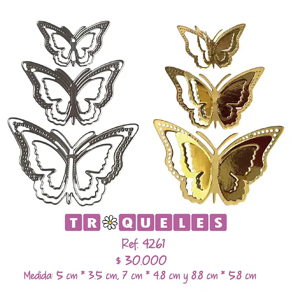 4261 Troquel Mariposas
