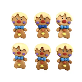 6 Galletas De Gengibre En Porcelanicron