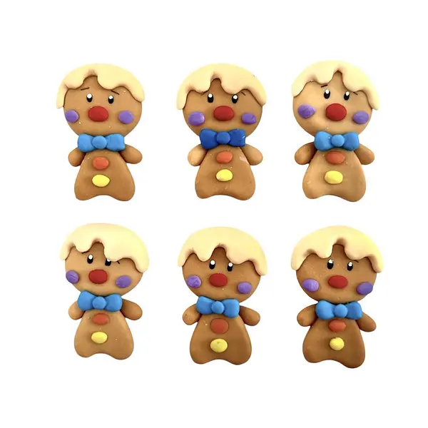 6 Galletas De Gengibre En Porcelanicron