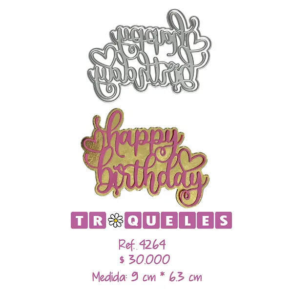 4264 Troquel Happy Birthday