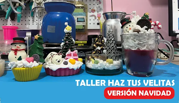 Taller haz tus velitas (navideño)