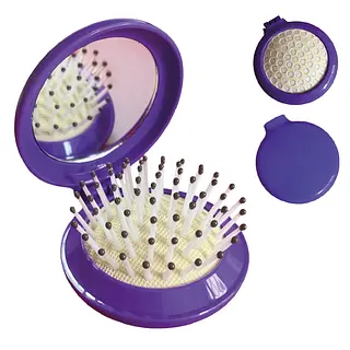 Cepillo Con Espejo Morado * Unidad