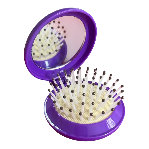 Cepillo Con Espejo Morado * Unidad