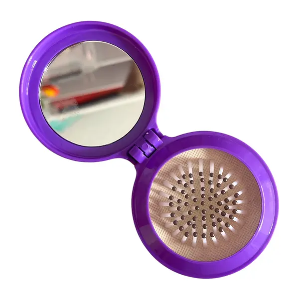 Cepillo Con Espejo Morado * Unidad