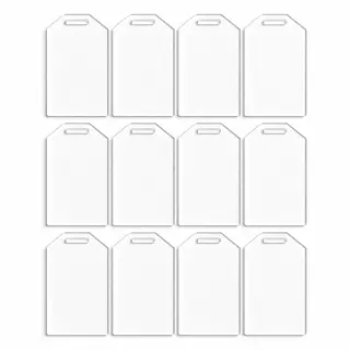 12 Acrilicos En Forma Tag