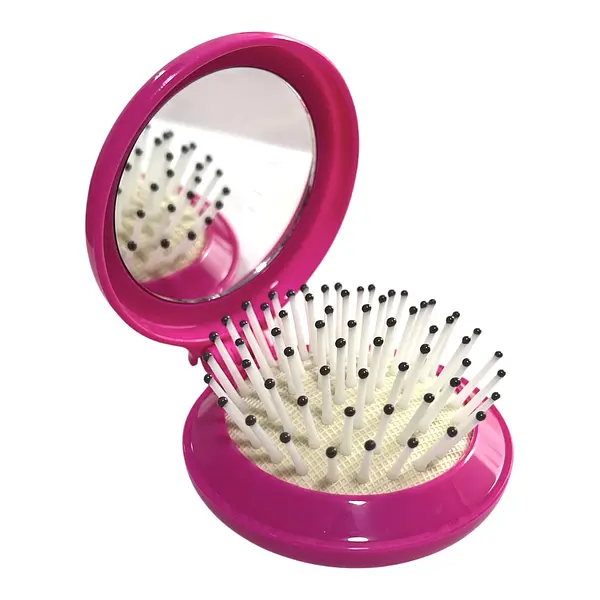 Cepillo Con Espejo Fucsia * Unidad