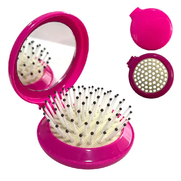 Cepillo Con Espejo Fucsia * Unidad