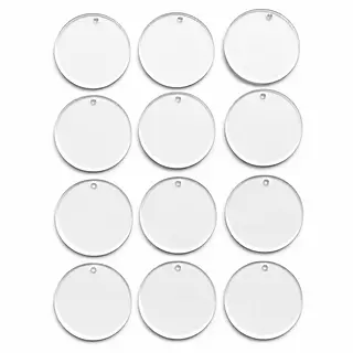 12 Circulos Acrilicos Para Llaveros