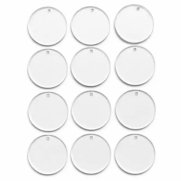 12 Circulos Acrilicos Para Llaveros