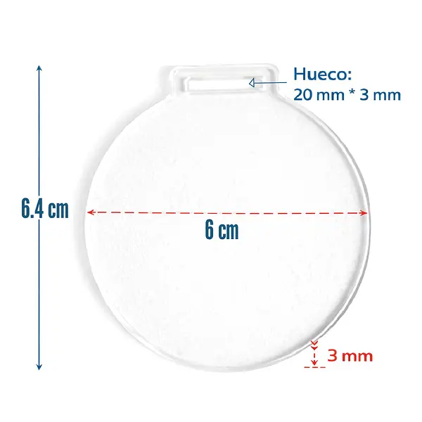 12 Acrilicos En Forma De Medalla