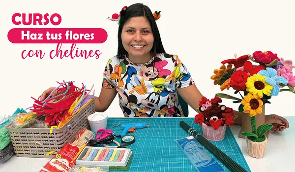 Curso haz tus flores con chelines
