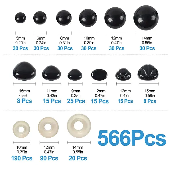 Ojitos Y Narices Para Amigurumis