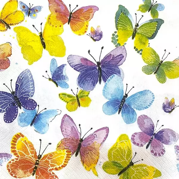 Servilleta Decorativa Mariposas Varias