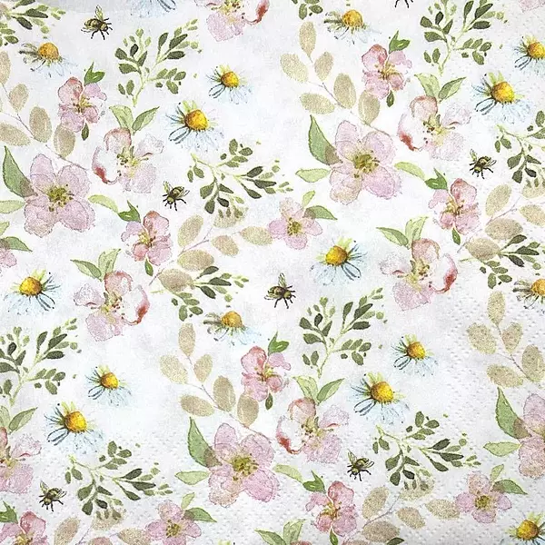 Servilleta Decorativa Flores