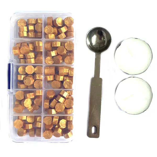 Kit De Sellado Lacre Dorado * 150 Pz