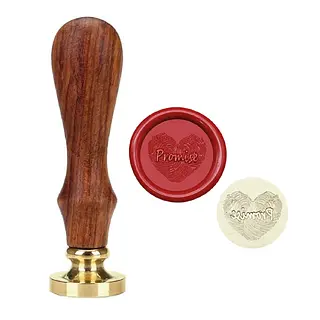 Sello Lacre Corazon Huella Dactilar