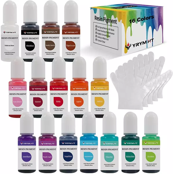 16 Pigmentos Transparentes Para Resina