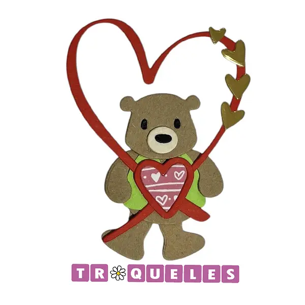 4315 Troquel Oso Corazon