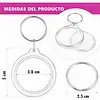 Llaveros Para Personalizar Circulo * 12 Unidades