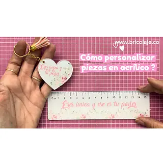 Personalizacion de piezas en acrilico