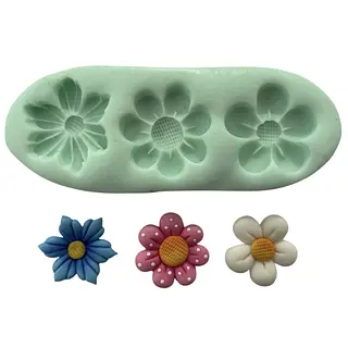 Molde Silicona Flores Varias