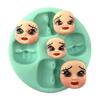 Molde Silicona 4 Caras Cachetonas