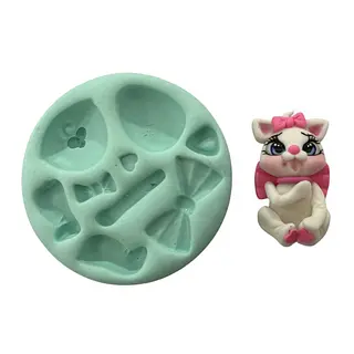 Molde Silicona Gata Marie