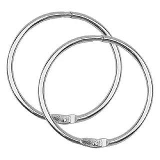 Argollas Abatibles Plateadas 2" * 12 Pz