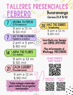 Programación cursos Febrero