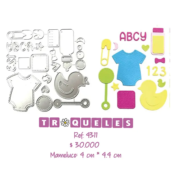 4311 Troquel Cosas De Bebe