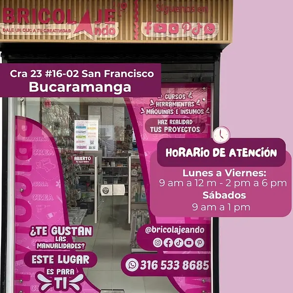 Horario y direccion tienda fisica