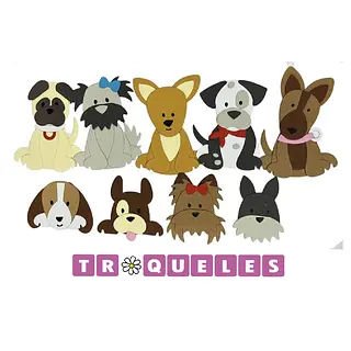 4356 Troquel Perritos Varios