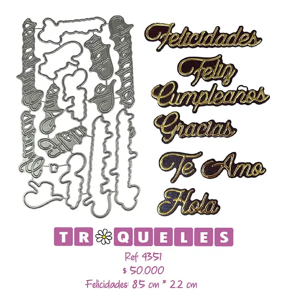 4351 Troquel Frases Varias