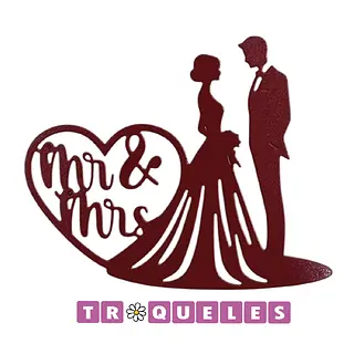 4338 Troquel Novios Mr & Mrs