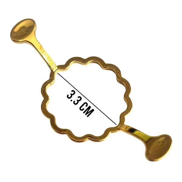 Base Metalica Moritas Para Sello 2.5 Cm