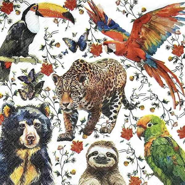 Servilleta Decorativa Animales