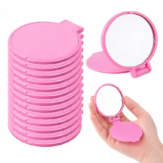 Espejos Para Personalizar Rosados * 12 Unidades